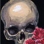 Skull and Flowers