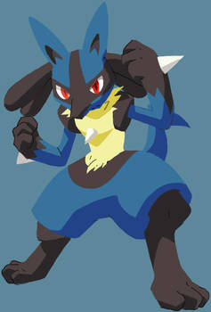 my lucario in photoshop