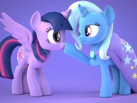 [Blender] Trixie Nose Boops Twilight