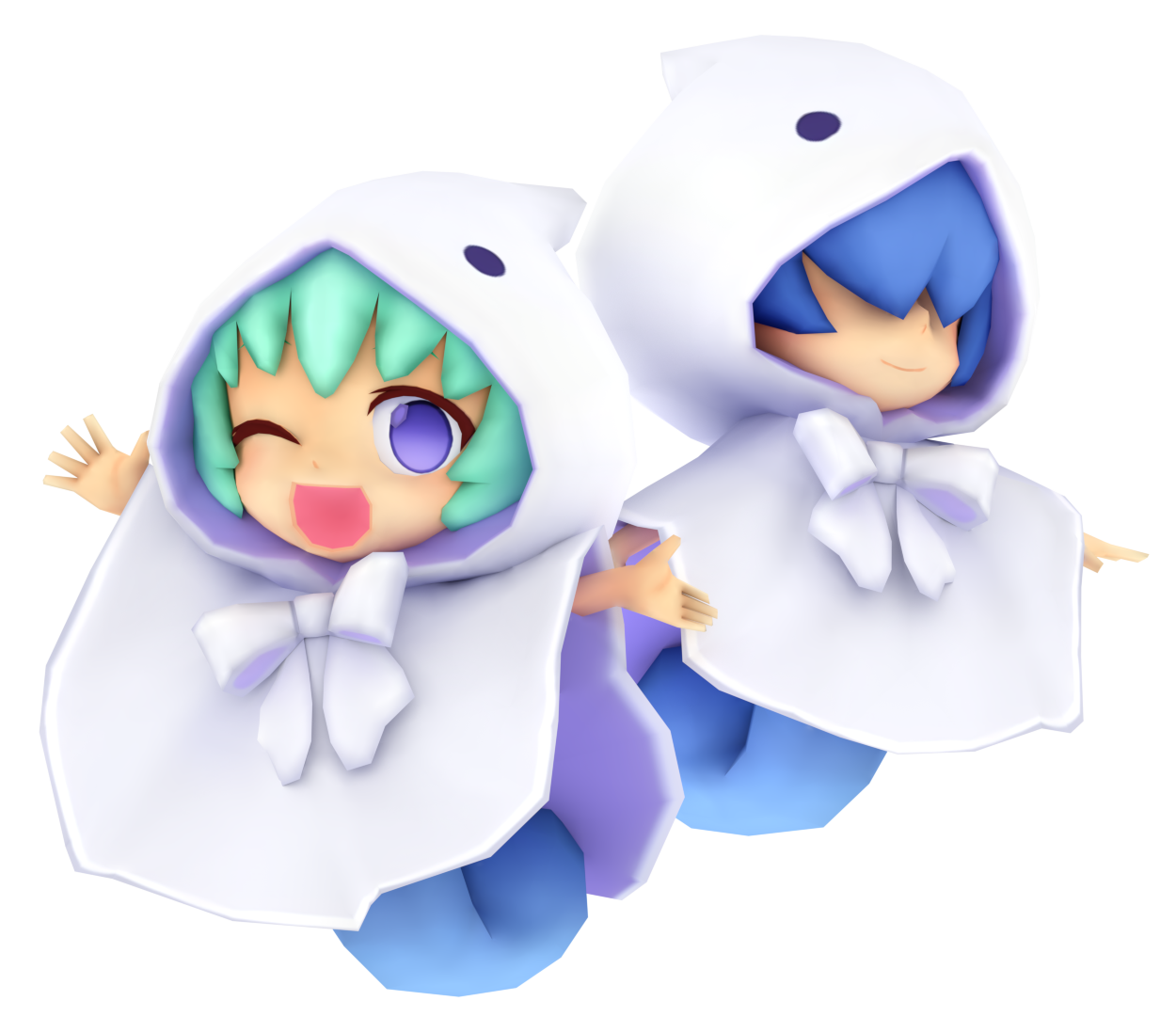 [Blender] Yu and Rei