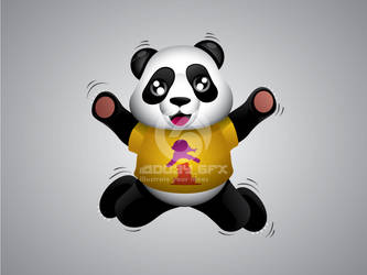 Summer Panda Mascot 4