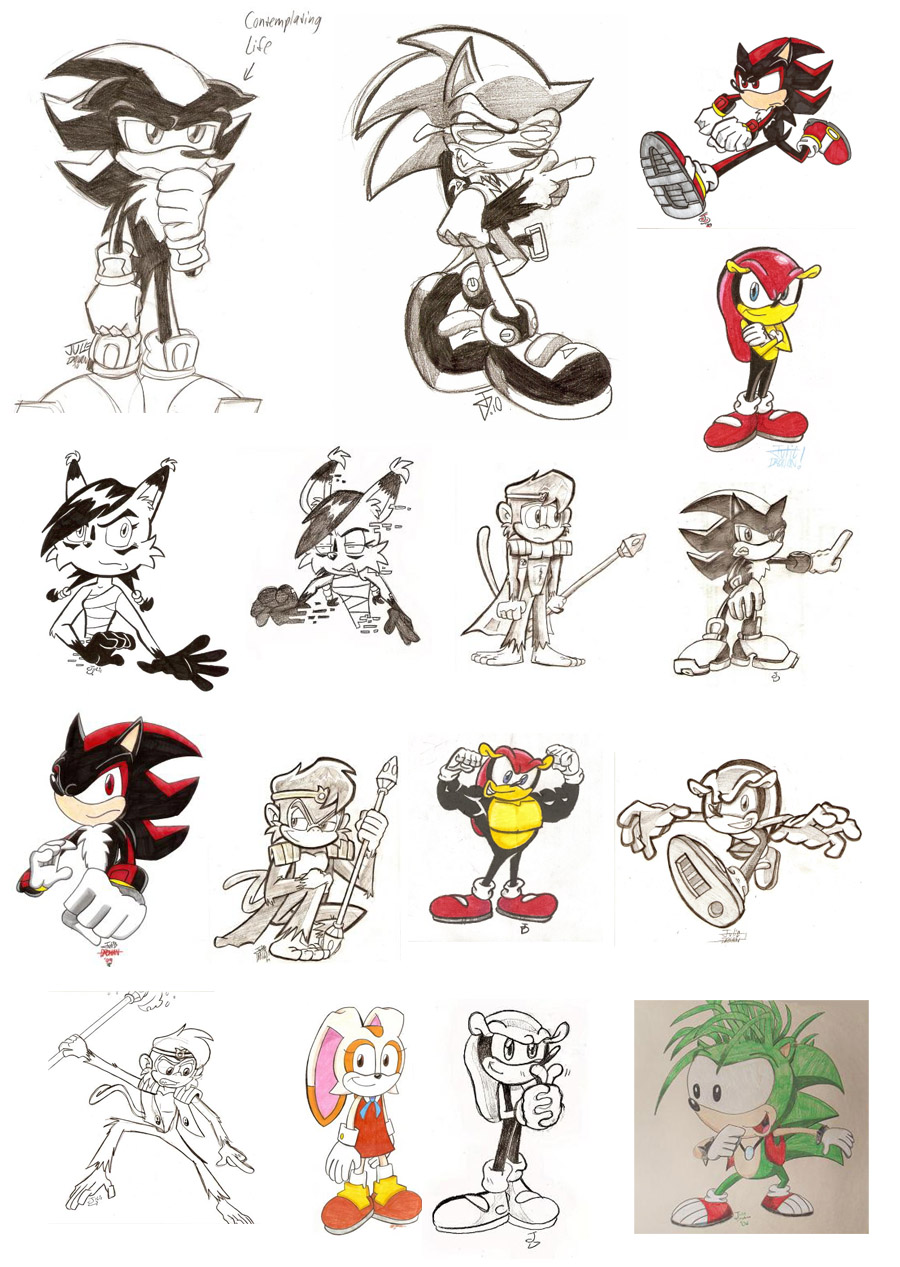 Random Sonic people Sheet