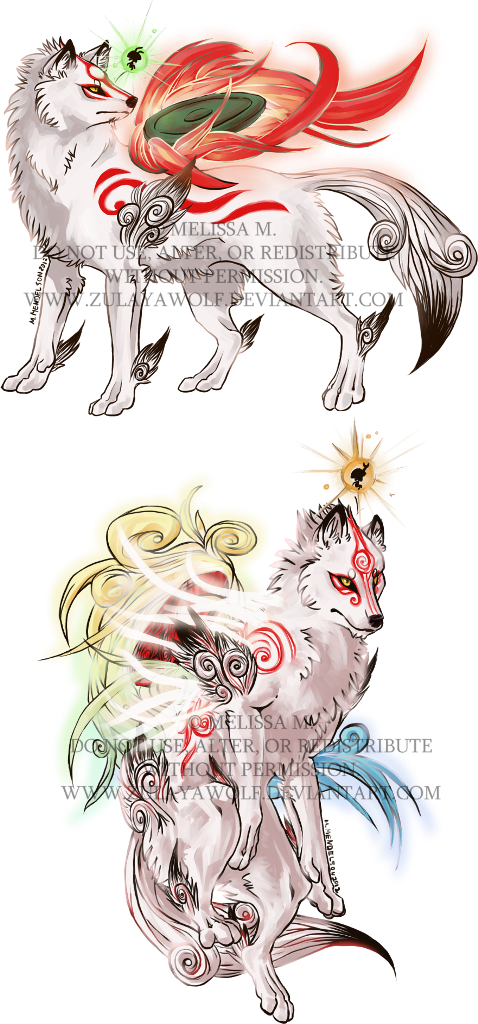 Amaterasu and Shiranui stickers