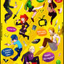 Persona 4 sticker sheet