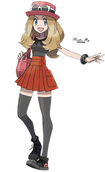 Serena Pokemon X and Y Girl Trainer Render png