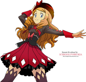 Serena pokemon vector