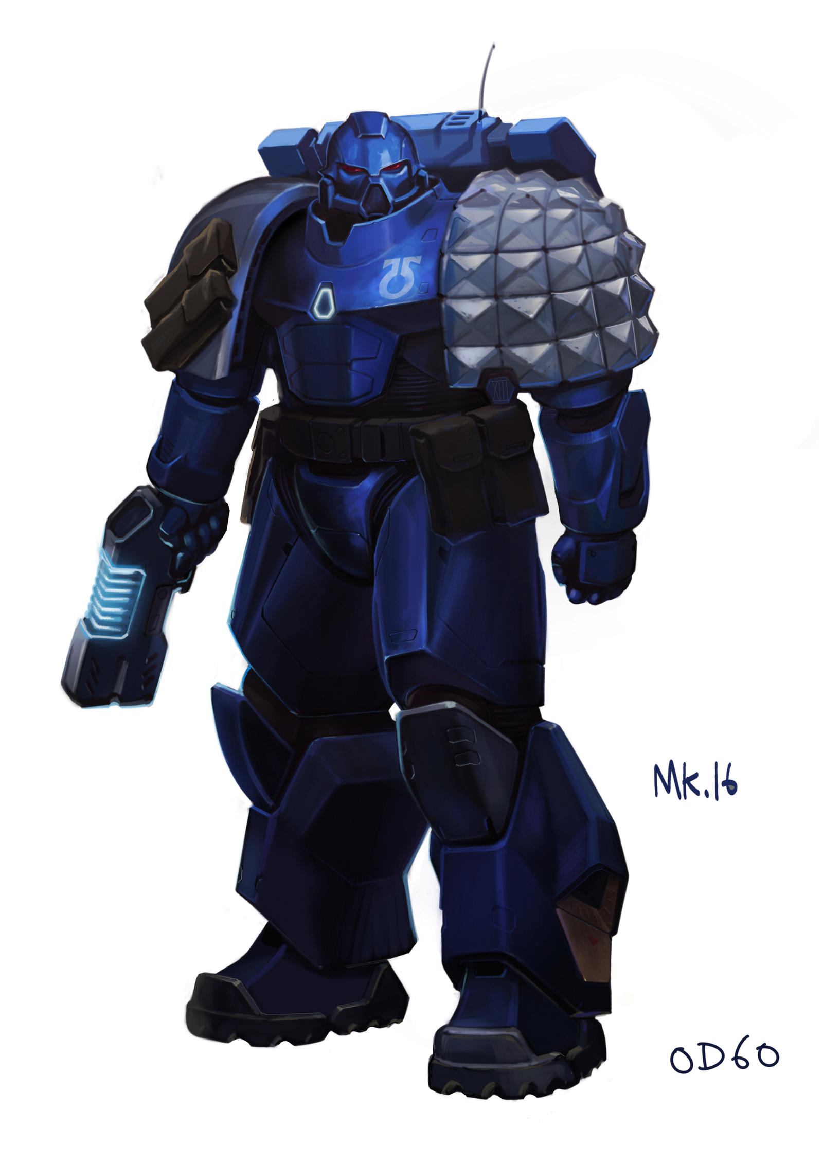 Heresy Pattern Dornian heresy MK.16 Damocles pattern power armor by OD60 on DeviantArt