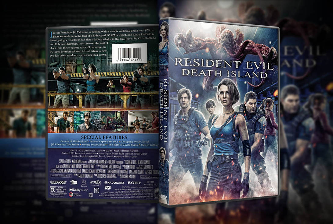 Dvd Filme: Resident Evil - A Ilha Da Morte (2023) Dub E Leg
