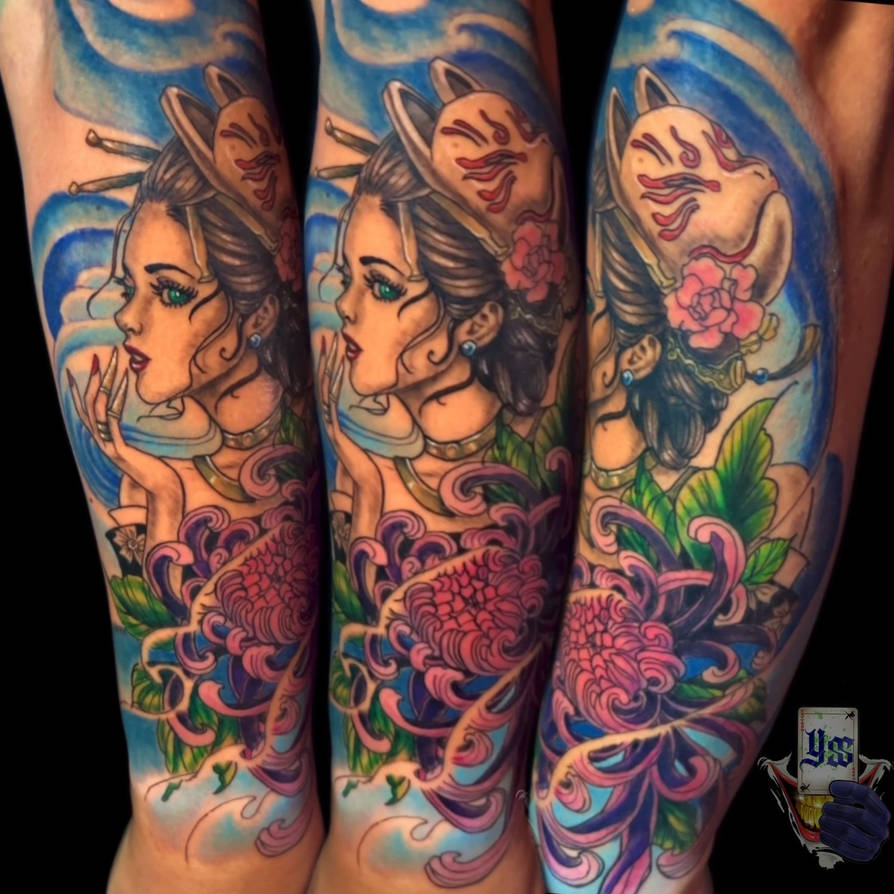 Japanese neotraditional tattoo by MalcolmFlexHollis on DeviantArt