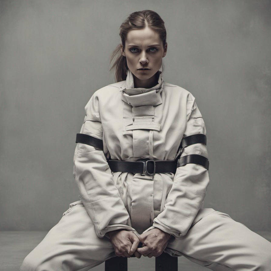Female straitjacket prisoner by cardimart on DeviantArt