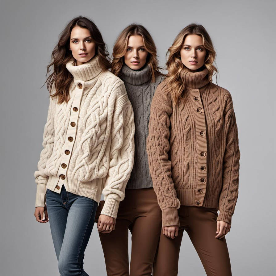 Cardies Three young women wearing fully buttoned cardies by cardimart on DeviantArt