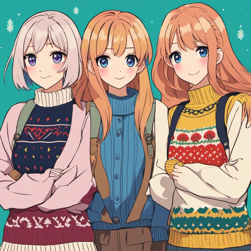 Three Women Wearing Woolly Jumpers By Cardimart On DeviantArt three-women-wearing-woolly-jumpers-by-cardimart-on-deviantart