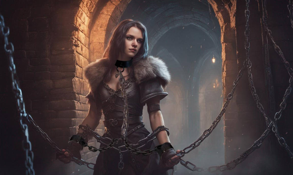 Woman In Chains In Medieval Dungeon 4 By Cardimart On DeviantArt woman-in-chains-in-medieval-dungeon-4-by-cardimart-on-deviantart