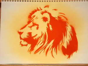 lion stencil