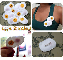 Eggie Brooches