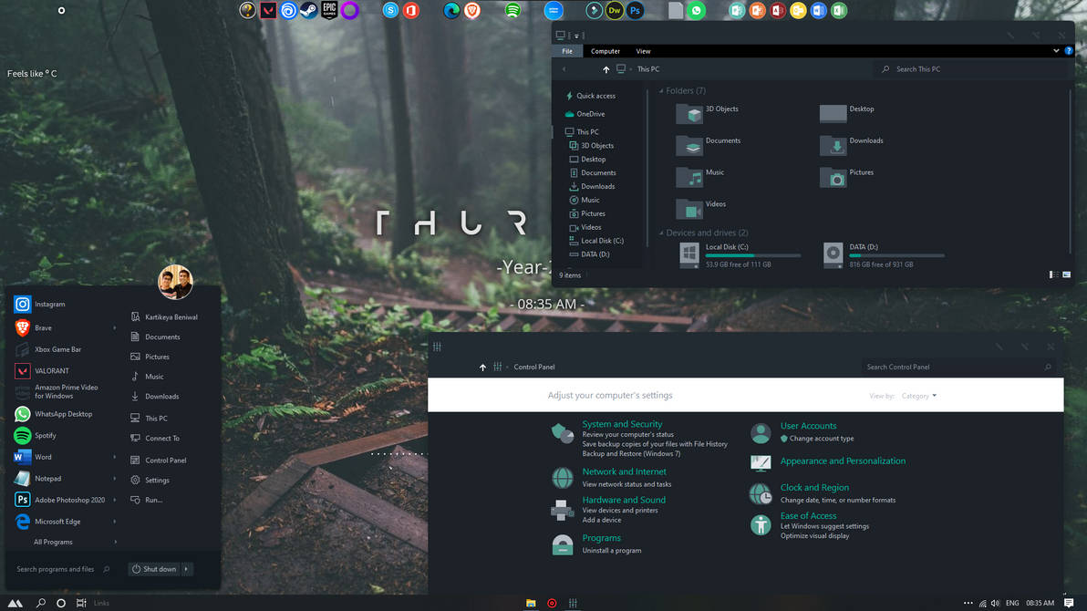custom windows theme by JATONHUNT on DeviantArt