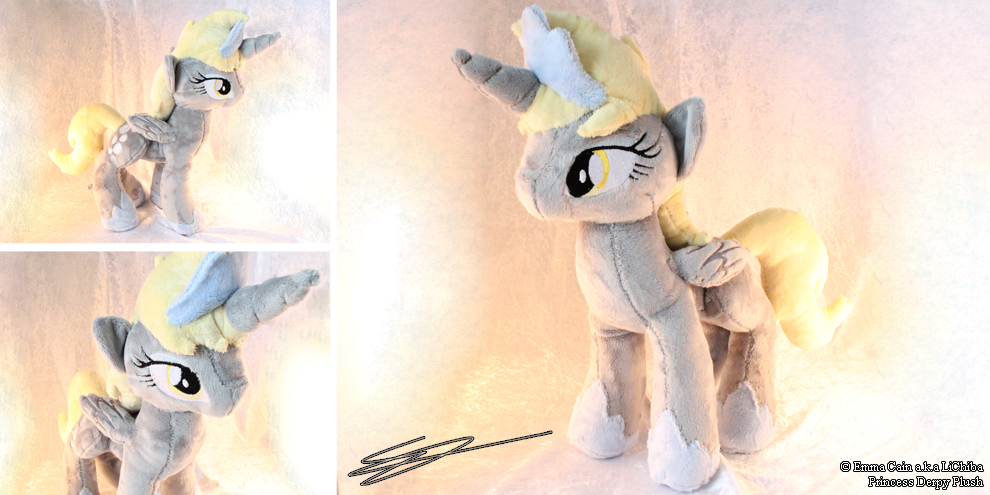 Alicorn Princess Derpy MLP Plushie