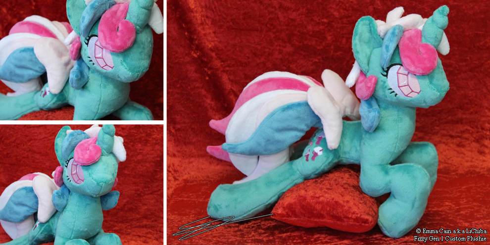 Gen 1 MLP - Fizzy Laying Pony Plushie