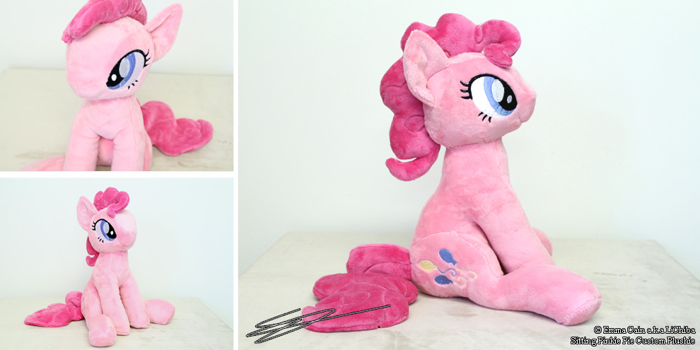 Sitting Pinkie Handmade MLP Plushie