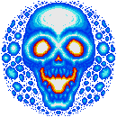 Skull blue