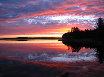 Sunset over Lake