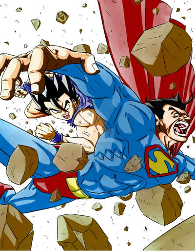 Goku VS Superman v. color