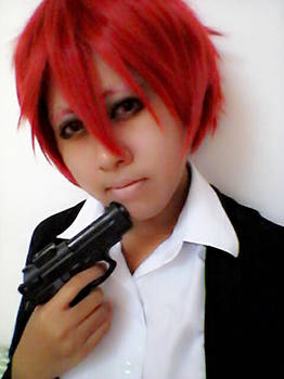 Karma Akabane with pistol