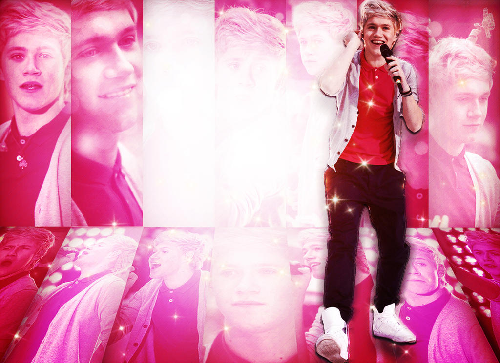 Niall  Horan  Pink  Wallpaper