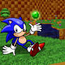 Sonic Sitting With a Chaos Emerald