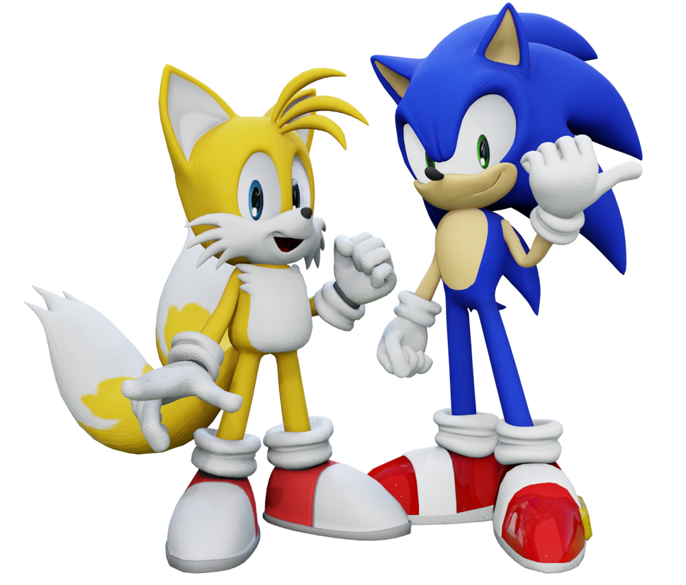 Sonic and Tails Render by Peppermint08 on DeviantArt
