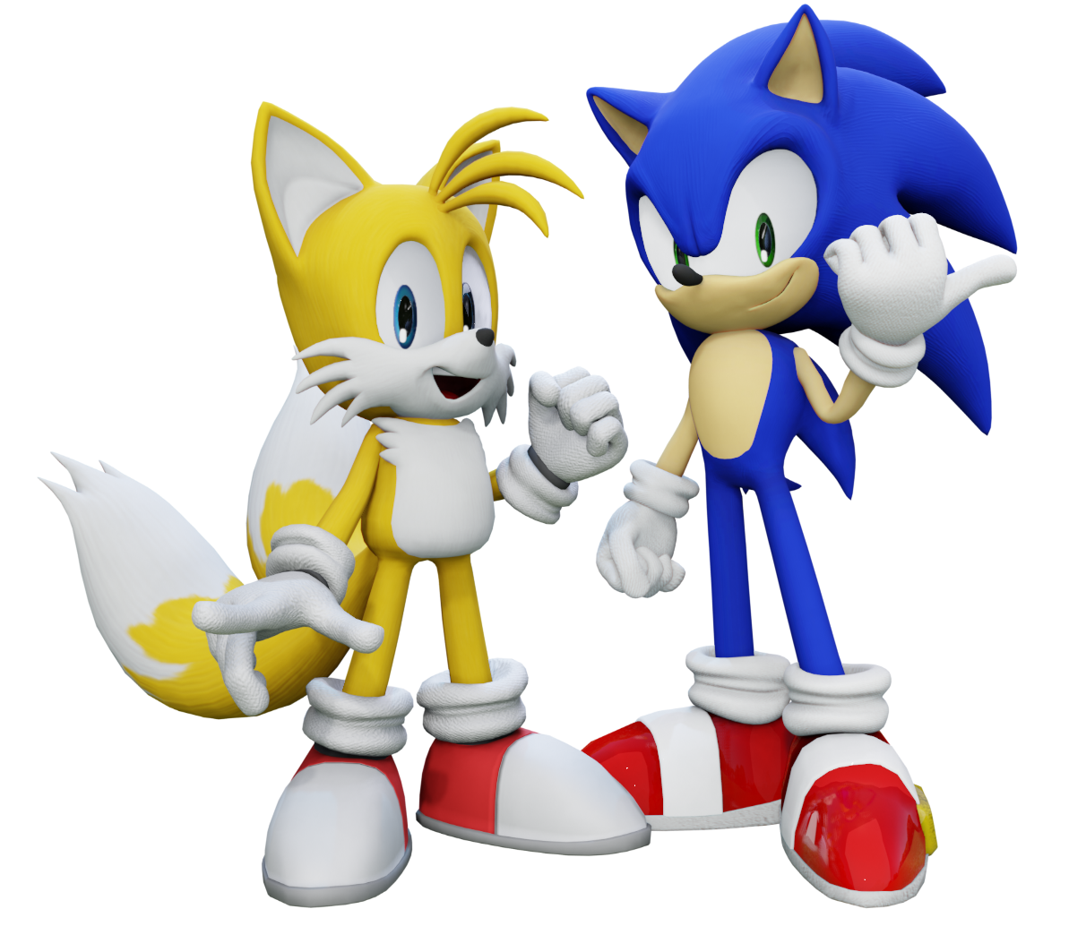 Classic Sonic Shrug Render by bandicootbrawl96 on DeviantArt