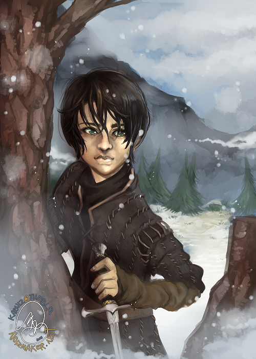 A Song of Ice and Fire: Arya + Needle in the Snow