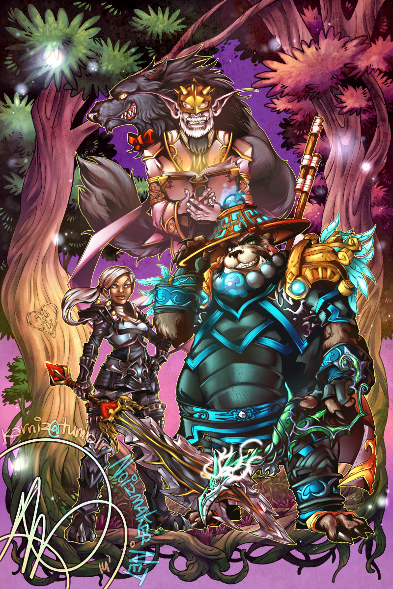 Commission: Lyndra, Garrod/Karu, Assukun by karniz