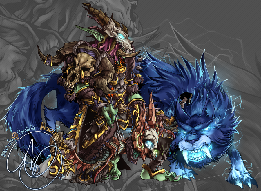 Commission: Vuzoku and Archon by karniz
