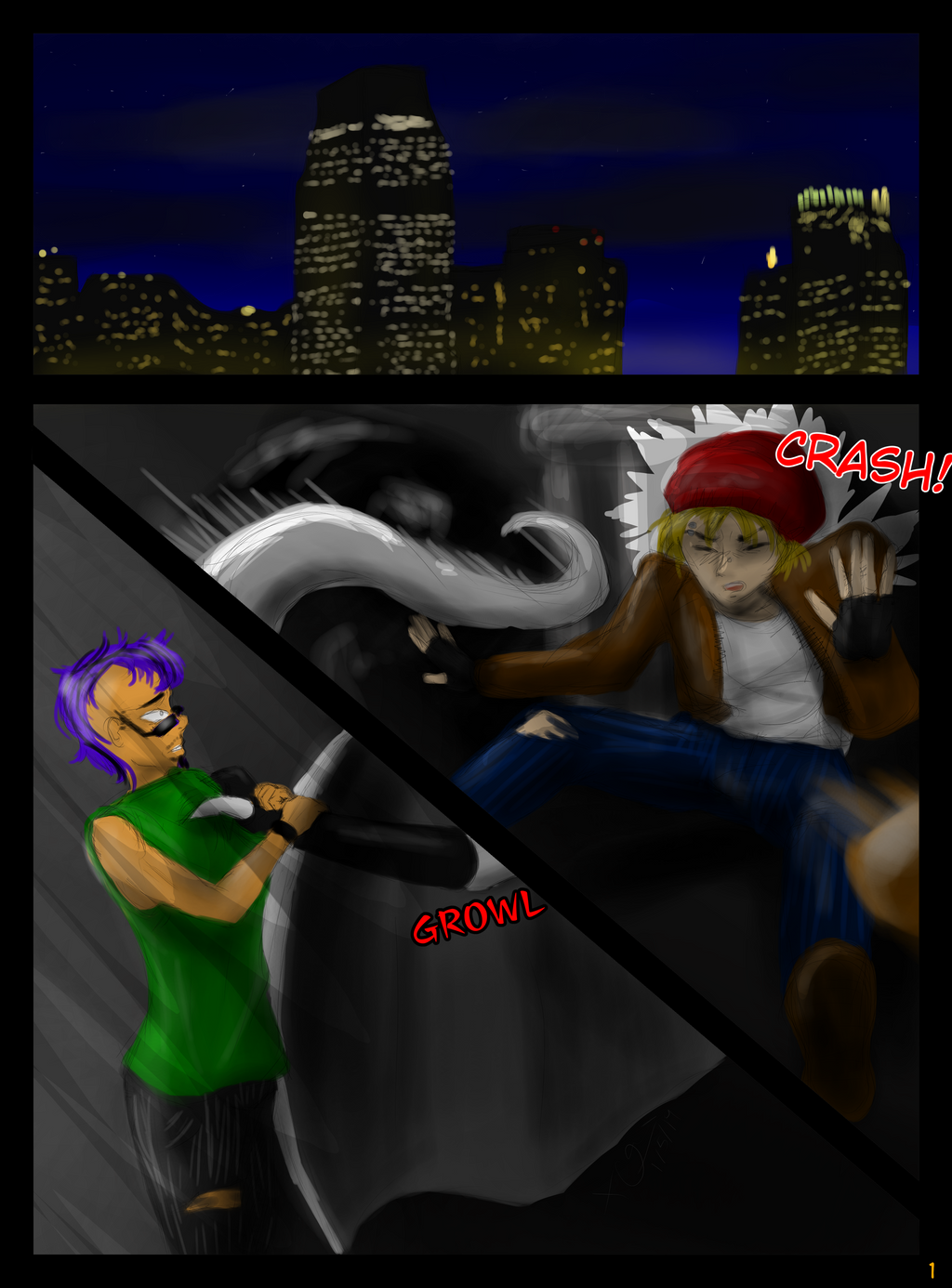 Gargoyles: A Tale of Jersey City Chapter 1 Page 1 by CheribumAngel