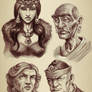 Characters sketches comp 2