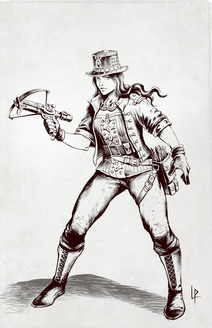 Steampunk Monster Hunteress by Savedra on DeviantArt
