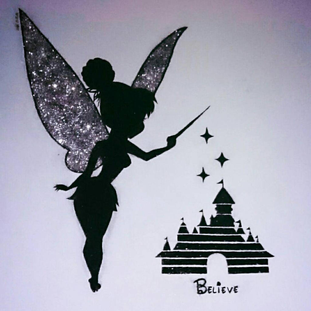 Tinkerbell wall draw 