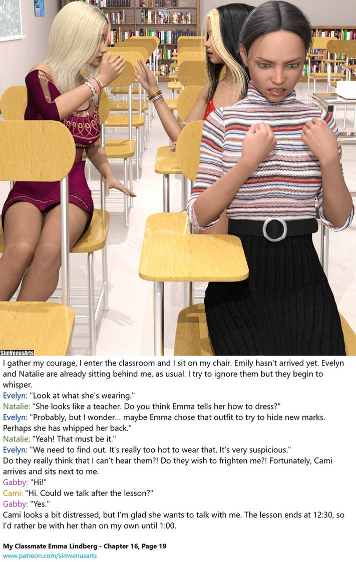 How To Drive Back A Classmate Who Always Teases You My Classmate Emma Lindberg - Chapter 16, Page 19 by SimVenusArts on