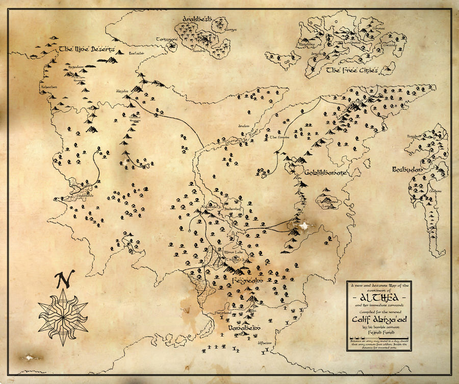 Basic Map Altea Map of Althea by esspkay on DeviantArt