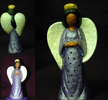 Ceramic Angel - Lighted