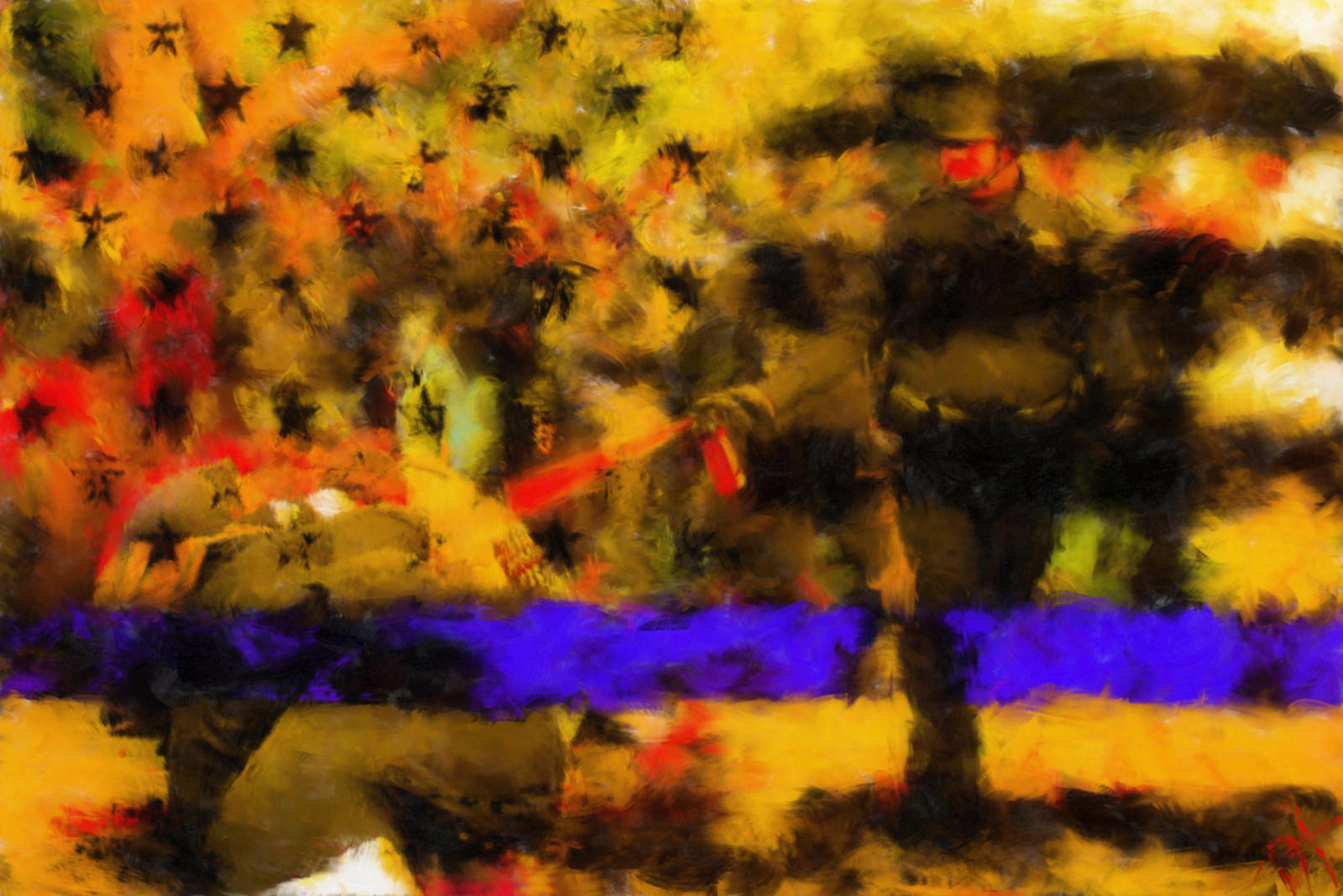 Thin Blue Line by abstractmindfulness on DeviantArt