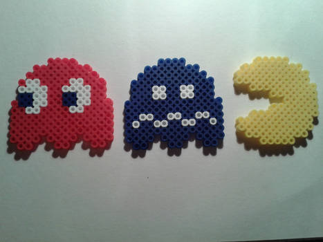 Pacman Perler Trio