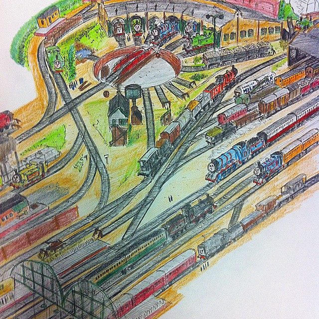 Thomas the Tank Engine - Tidmouth Sheds and Yard by ...