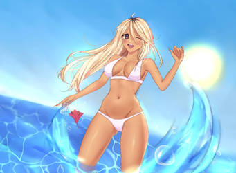 Ginko gyaru water splash