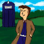 The Doctor with TARDIS