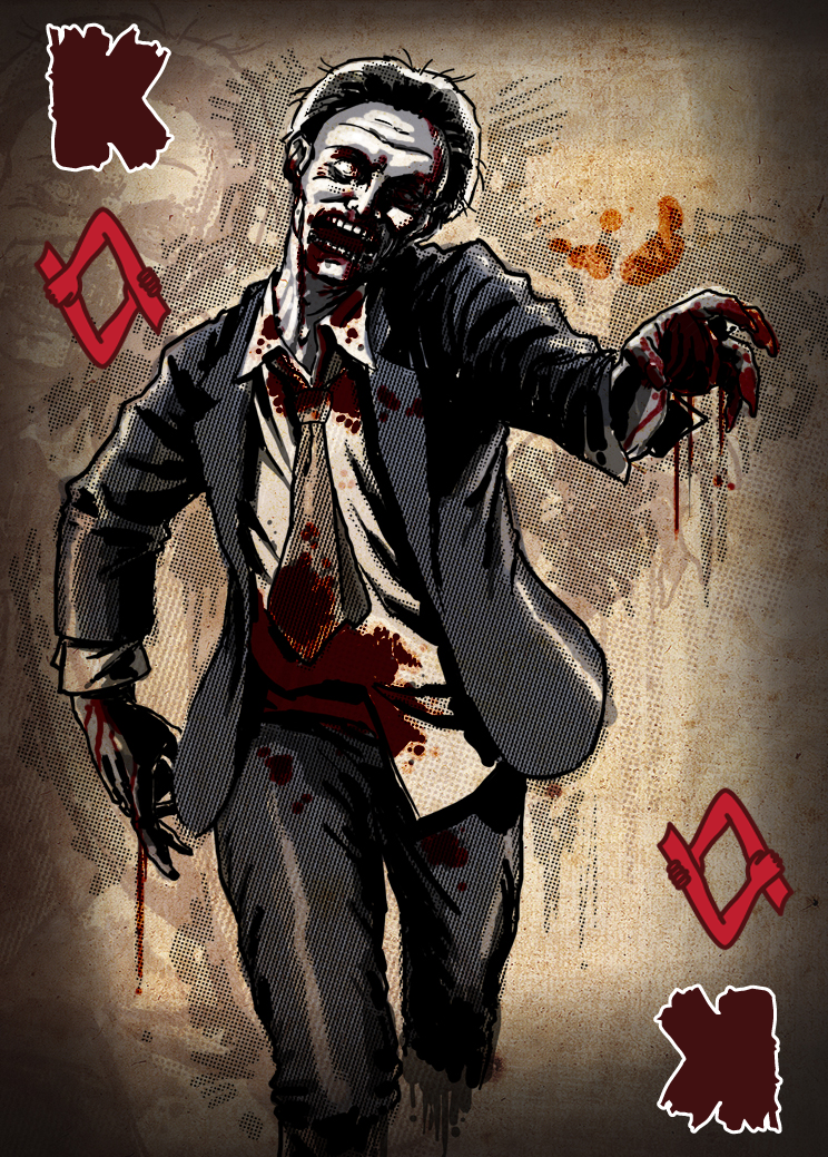 Zombie Card Deck - King