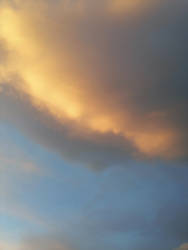 A yellow sunset cloud.