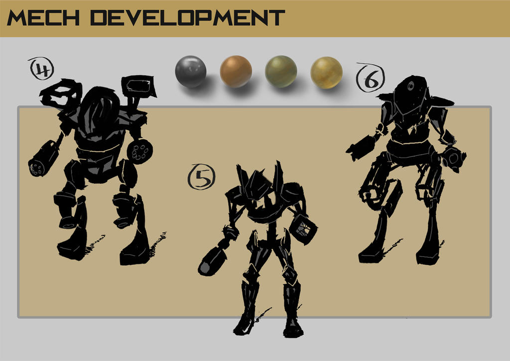 Mech Reference Model Sheet Mech development sheet by Steffari on DeviantArt