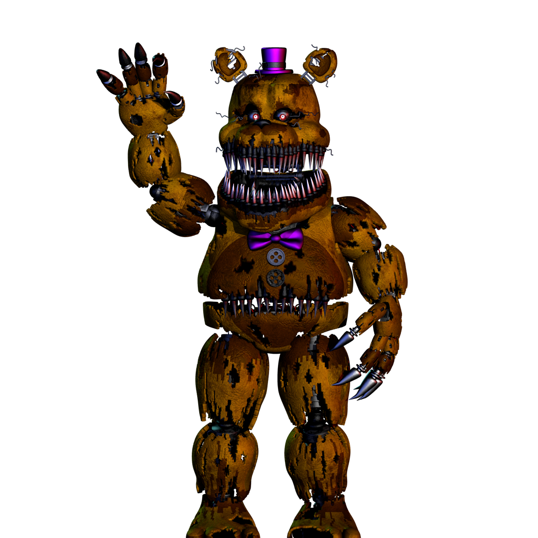 Nightmare Fredbear/Nightmare C4D Render por Kazgrin em Papel de